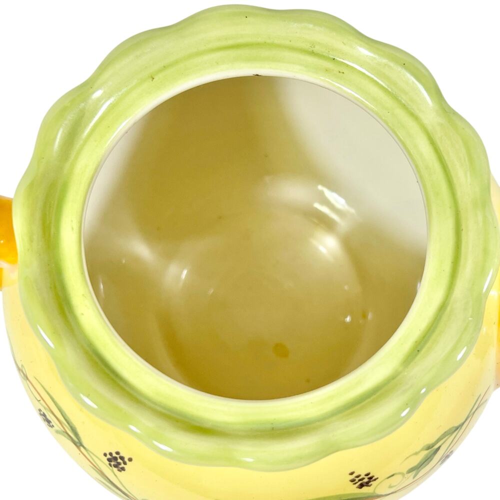 Pfaltzgraff Pistoulet Ceramic Teapot 8 Cup Yellow Blue Orange Lid - Picture 6 of 10